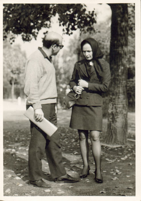 &nbsp;Theo&nbsp;Angelopoulos&nbsp;während&nbsp;Dreharbeiten.