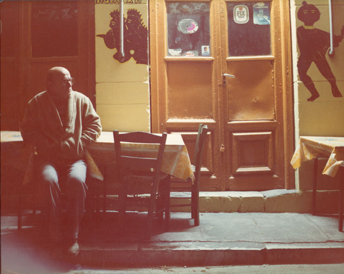 Theo&nbsp;Angelopoulos&nbsp;während&nbsp;Dreharbeiten&nbsp;zum&nbsp;Film&nbsp;«Der&nbsp;Bienenzüchter».